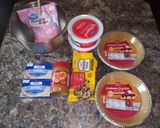 A picture of step 1 of Peanut butter pie.