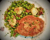 Foto del paso 7 de la receta: Hamburguesa de cerdo con guisantes