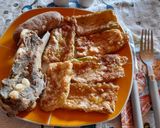 Pas rețetă Dovlecel pane cu coaste și cârnați de porc proaspăt 1 fotografie