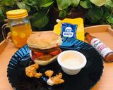 A picture of step 3 of Double patty with a secret sauce.