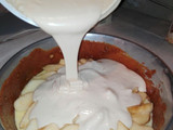 Torta invertida de manzanas