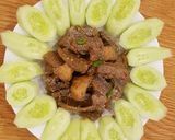 Hình bước làm 3 của món Khô cá hố kho thịt ba chỉ