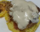 Foto del paso 7 de la receta: Arepa🫓burger🍔de pollo🥯🍗🍍🧀🧄