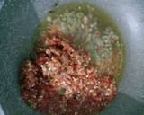 Gambar langkah 2 resipi Tongkol sambal nenas.