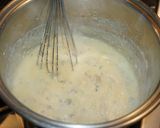 A picture of step 2 of Polenta with cremini mushrooms and feta cheese.