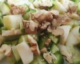 عکس مرحله 1 از دستور سالاد ماست،سیب،خیارو گردو🌺