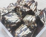 Gambar langkah 4 resipi Kek Batik Milo Tabur.