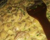 A picture of step 2 of Creamy Mushroom meatball sauce and mashed potatoes.