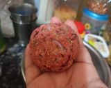 A picture of step 2 of Beetroot cutlet.