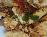 A picture of step 4 of Masala Idli.