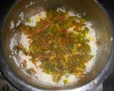A picture of step 4 of Mix veg fried rice.