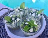 Une image de l'étape 9 de Courgettes chèvre-menthe façon banoffee.