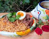 Hình bước làm 3 của món Mì trộn bò xào