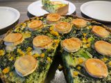 SPINAT-MAIS-QUICHE MIT DINKEL-VOLLKORN-BODEN
