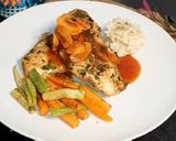 A picture of step 8 of Chicken steak with spicy mexican sauce.
