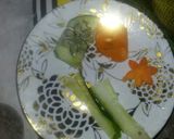 Une image de l'étape 1 de Salade des legumes au bouquet des fleurs.
