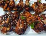 A picture of step 6 of Honey bbq wings.