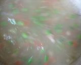 A picture of step 4 of Vagitable sweet corn soup & chicken burger.