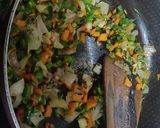 A picture of step 1 of French beans veggie appam.