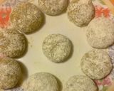 A picture of step 3 of Falafel with pita bread and spicy yoghurt #zoomfalafel.