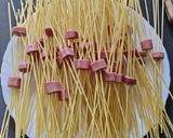 A picture of step 1 of Sausage Spaghetti.
