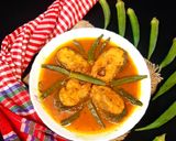 ঢেড়স দিয়ে রুই মাছের ঝোল রেসিপির ধাপ 4 ছবি