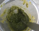A picture of step 3 of Pesto/ Cream of Leek Leaves.