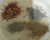 A picture of step 1 of Aloo ke crispy pakorey.