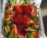 A picture of step 5 of Salmon with vegetables.