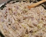 Serranós póréhagymás penne recept fázis 4 fotója