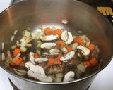 A picture of step 4 of Vegetarian Pho (Vietnamese Noodle Soup).