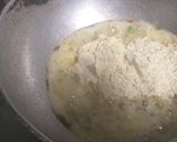 A picture of step 2 of Chiwad bhaji besan.