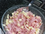 Sorrentinos caseros de jamón y queso con salsa rosa