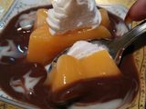 Puding mangga + Vla Coklat