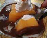 Foto langkah ke 4 dari resep Puding mangga + Vla Coklat.