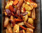 A picture of step 7 of My Spiced Seasonal Roast Sausage and Veg🥰.