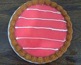 عکس مرحله 16 از دستور کیک روز دختر به سبک کیک تریلیچه و با سس بریلوی صورتی👌😋😍