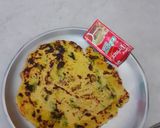 A picture of step 6 of Veg Chilla.