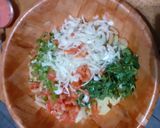 A picture of step 3 of Alu Dahi Pholki Chat.