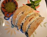 A picture of step 7 of Quesadillas de Huitlacoche with Ricotta.