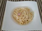 Tejszínes-krémsajtos spagetti