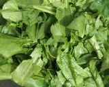 A picture of step 1 of Palak paneer.