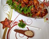 A picture of step 5 of Dragon Chicken.