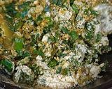 A picture of step 2 of Sarson Da Saag.