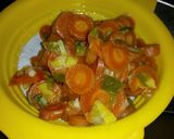 A picture of step 1 of Carrot ginger soup.