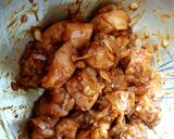 A picture of step 3 of Minch Waala Murgh/ Indian Chilli Chicken. 😙.