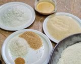 A picture of step 1 of Konday or meethi tikkiya.