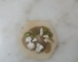 A picture of step 5 of Dry fruit ravioli samosa.
