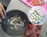 Foto langkah ke 5 dari resep Sambel teri tempe + sate telur puyuh homemade.