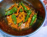A picture of step 3 of Instant Tasty yummy chatpattu carrot and green chilli pickle.